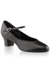 Capezio Suede Sole Women's Jr Footlight Character Shoe In Black