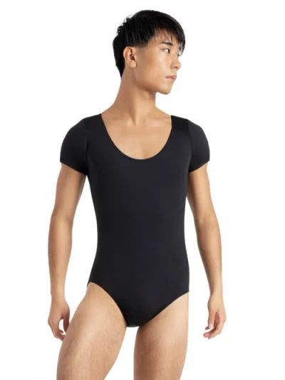 Capezio Tactel® Short Sleeve Leotard In Black