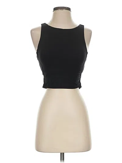 Pre-owned Capezio Tank Top Black Strapless Neckline Tops