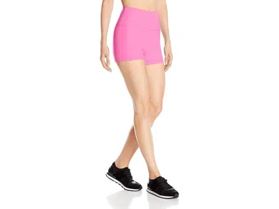 Capezio Team Basic High-waisted Shorts Women's Shorts Hot Pink: Sm 3.5, Spandex/nylon