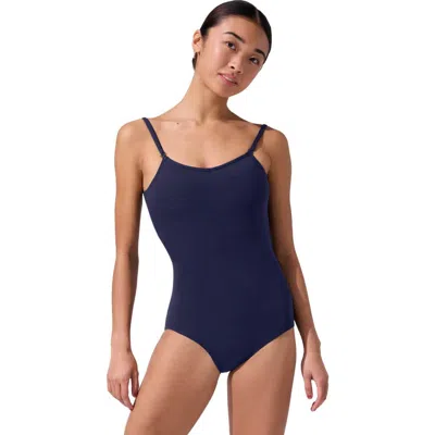 Capezio Team Basics Camisole Leotard W/ Adjustable Straps In Blue
