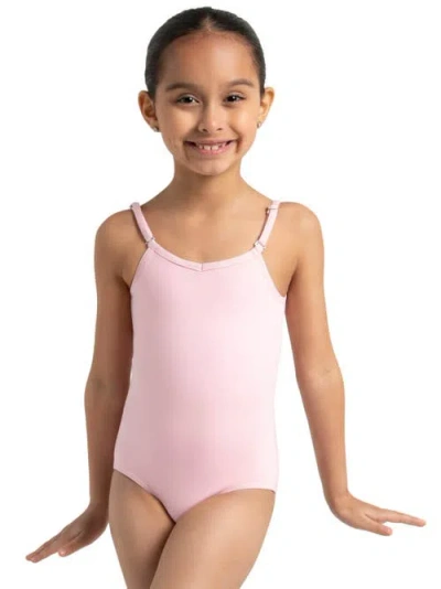 Capezio Kids'  Team Basics Camisole Leotard W/ Adjustable Straps In Pink