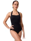 Capezio Team Basics Halter Leotard In Black