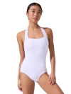 Capezio Team Basics Halter Leotard In White