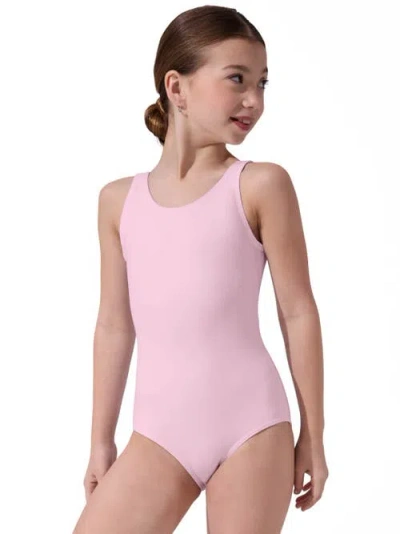 Capezio Kids'  Team Basics Tank Leotard In Pink