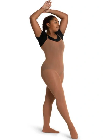 Capezio Ultra Soft Convertible Body Tight In Brown