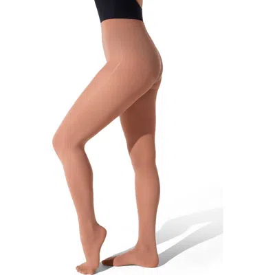 Capezio Ultra Soft Footed Tight In Neutral