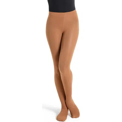 Capezio Ultra Soft Footed Tight In Brown