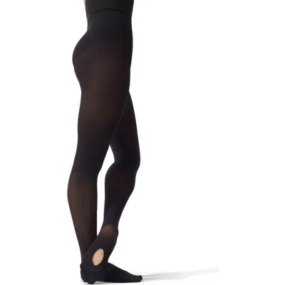 Capezio Kids'  Ultra Soft Self Knit Waistband Transition® Tight In Black