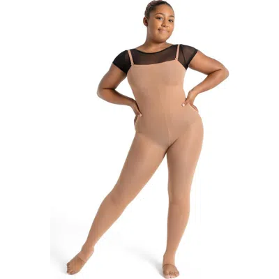 Capezio Ultra Soft Stirrup Body Tight In Neutral