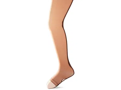 Capezio Ultra Soft Transition Tight (little Kid/big Kid) Girl Hose Light Suntan, Spandex/nylon In Brown