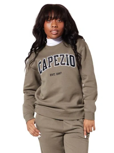 Capezio Varsity Sweatshirt In Brown