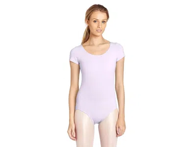 Capezio Women's Classic Short Sleeve Leotard Jumpsuit & Rompers One Piece Lavender: X-small, Spandex/cotton