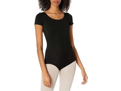 Capezio Women's Classic Short Sleeve Leotard Women's Jumpsuit & Rompers One Piece Black: Medium, Spandex/cot