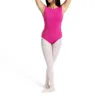 Capezio Women's Meryl Boatneck Leotard In Mulberry In Red