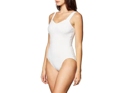 Capezio Women's Princess Tank Top Leotard Women's Jumpsuit & Rompers One Piece White: Medium, Spandex/cotton