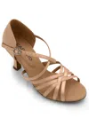 Capezio Women's Rosa Ballroom Shoe In Camel In Brown