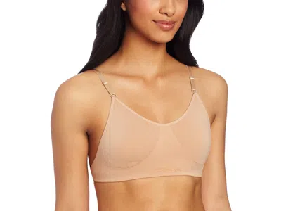 Capezio Women's Seamless Clear Back Bra With Transition Straps Women's Bra Nude: Xs, Spandex/nylon