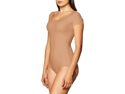 Capezio Women's Team Basic Short Sleeve Leotard Women's Jumpsuit & Rompers One Piece Light Suntan: Medium, S