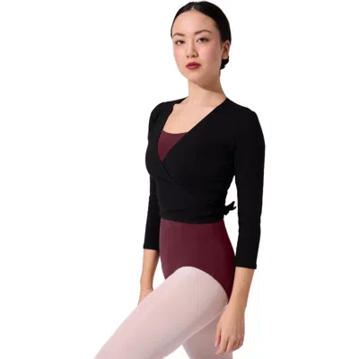 Capezio Wrap Top In Black