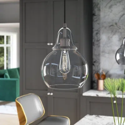 Capital Lighting 1 - Light Single Teardrop Pendant In Burnished Bronze