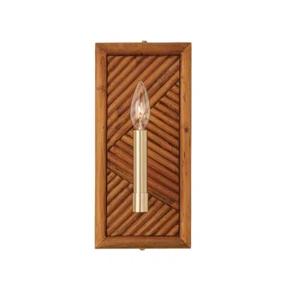 Capital Lighting 1 - Light Steel Candle Wall Light In Brass