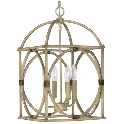 Capital Lighting - 12" 4-light Lantern Foyer- French Oak