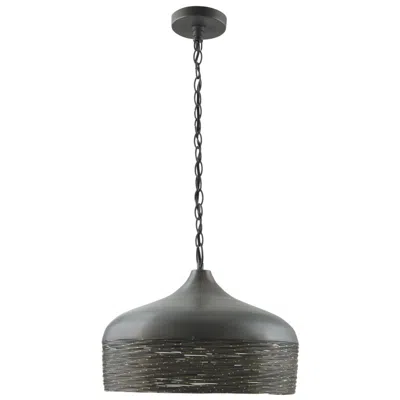 Capital Lighting 17" Wide Woven Steel And Gray Iron Pendant Light