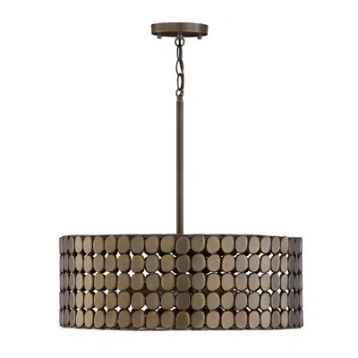 Capital Lighting 22" W X 8.25" H 1-light Medallion Pendant In Dark Brass