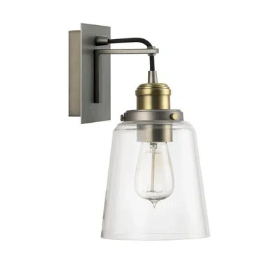 Capital Lighting -3711ga-135-one Light Wall Sconce  Graphite/aged Brass Finish In Graphite With Aged Brass