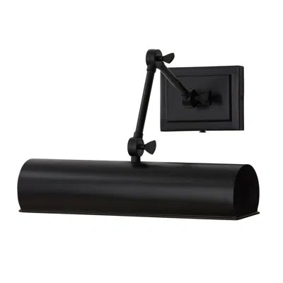 Capital Lighting 4" H X 16" W Adjustable Pivoting Picture Light Wall Sconce With Optional Plug-in And Cord Cover In Matte Black