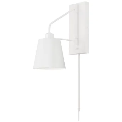 Capital Lighting Alden 1 Light Sconce 6.75" Matte White
