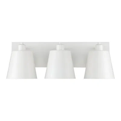 Capital Lighting Alden 3 - Light Dimmable Vanity Light In Matte White