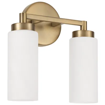 Capital Lighting Alyssa 2 Light Vanity 11.25" Aged Brass