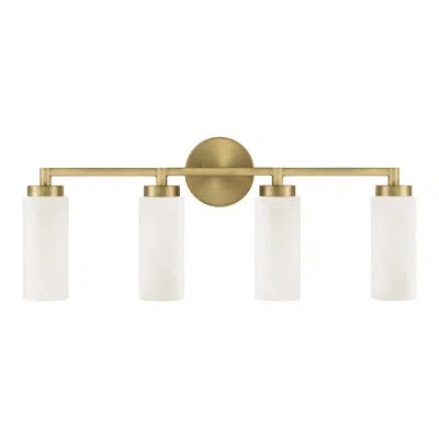 Capital Lighting Alyssa 4 - Light Dimmable Vanity Light In Brushed Brass