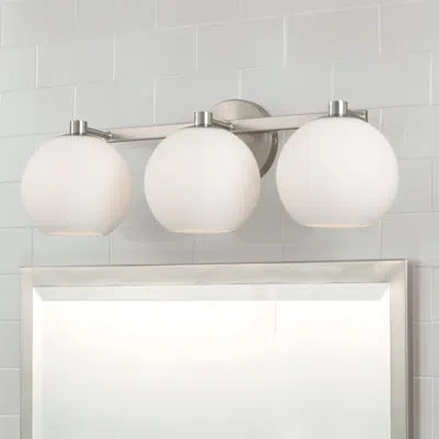 Capital Lighting Ansley 3 - Light Dimmable Vanity Light In Brushed Nickel