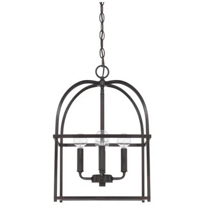 Capital Lighting - Aubrey 12.5" 4 Light Lantern Foyer Matte Black