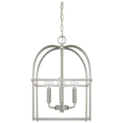 Capital Lighting - Aubrey 12.5" 4-light Lantern Foyer- Brushed Nickel