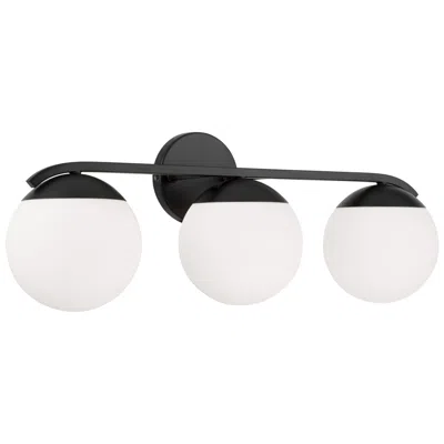 Capital Lighting Austin Allen & Co Oliver 3 Light Vanity 25.5" Matte Black