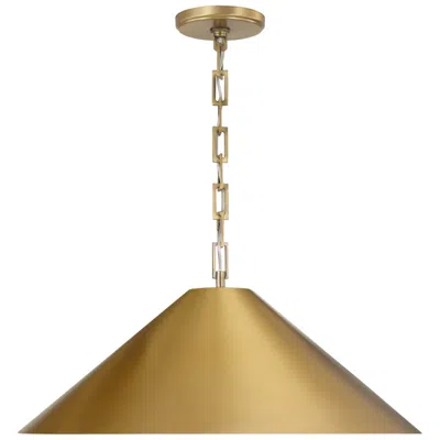Capital Lighting Avery 1 Light Pendant 22" Aged Brass