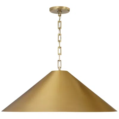 Capital Lighting Avery 1 Light Pendant 28" Aged Brass
