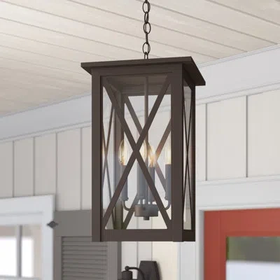 Capital Lighting Avondale 4-light Outdoor Hanging Lantern In Oiled Bronze
