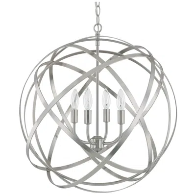 Capital Lighting Axis 4 Light Pendant 23" Brushed Nickel