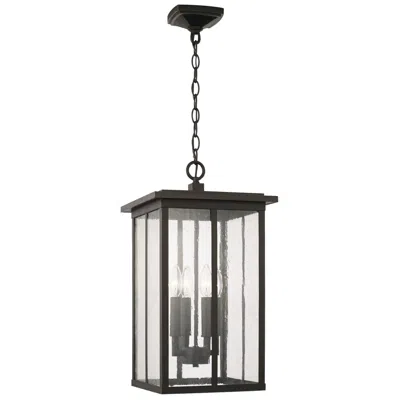 Capital Lighting Barrett 4 Light Outdoor Hanging Lantern 11.5" Oiled Bronze