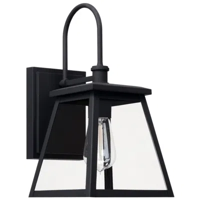 Capital Lighting Belmore 14 1/2" High Black Downbridge Outdoor Wall Light