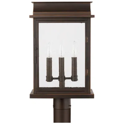Capital Lighting Bolton 19 3/4" High Oiled Bronze 3-light Outdoor Post Light
