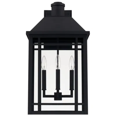 Capital Lighting Braden 23" High Black 3-light Lantern Outdoor Wall Light