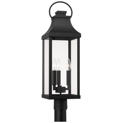 Capital Lighting Bradford 26 3/4" High Black Outdoor Lantern Post Light