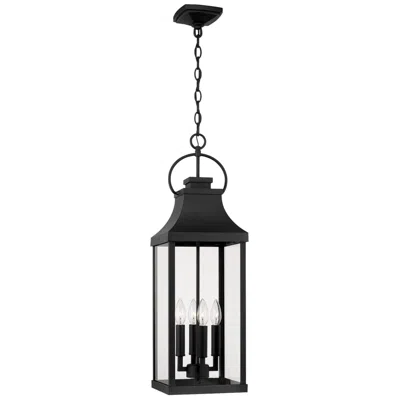 Capital Lighting Bradford 29 1/2" Black 4-light Outdoor Hanging Light