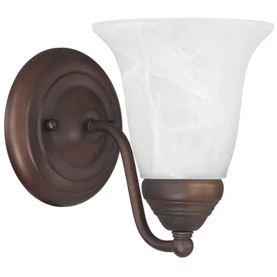 Capital Lighting Brady 1 Light Sconce Burnished Bronze In Brown